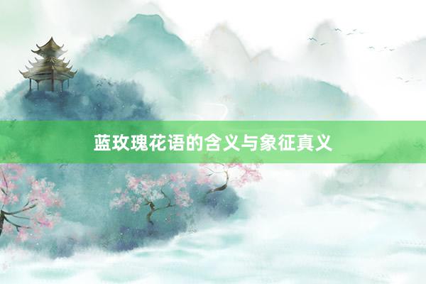蓝玫瑰花语的含义与象征真义